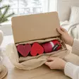 Lahjapaketti: Sydän+ dip dye vekki, joulu - Kynttiläpaketit - 85-7804 - 1