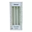 OLIVA-kruunukynttilä 4 kpl/pkt, vihreä (salvia) - Oliva-oliivikynttilät - 2111317-4 - 1