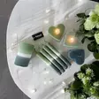 Dip dye vekkikynttilä sammal, salvia, savunsininen 12 cm - Dip dye -raitakynttilät - 14604V-1784 - 2