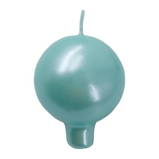 Helmiäishohto pallokynttilä, vedenvihreä, 2 kpl/pkt - Metallihohtokynttilät - 1902034 - 1