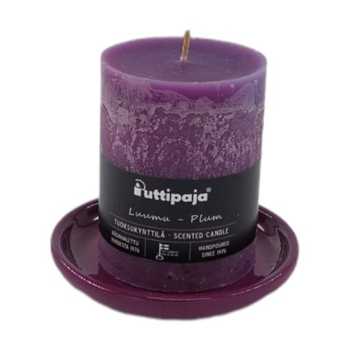 Kynttilänalunen, luumu - Keraamiset kynttilänaluset - 421712-24 - 1