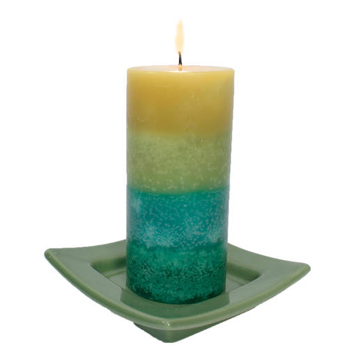 Kynttilänalunen, vihreä - Keraamiset kynttilänaluset - 42032-604 - 2