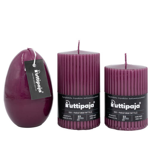 Loiste-kynttilät, luumu - Loistekynttilät - 26603V24 - 1