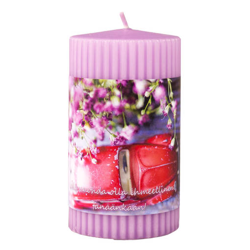 Mietelausekynttilä 7x12 cm, Älä unohda olla - Mietelausekynttilät - 291460454 - 1