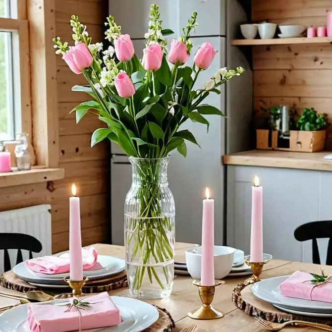 Antiikkikynttilä, vaaleanpunainen 2 paria/pkt - Antiikkikynttilät - 1401008-4 - 1