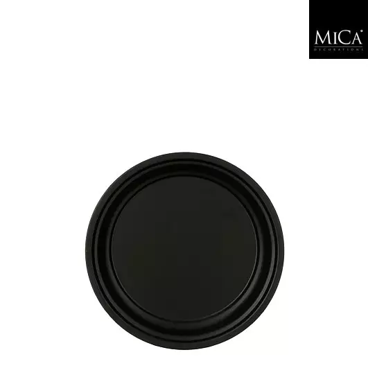 Milos metallinen kynttilälautanen, musta 30 cm - Kynttilälautaset - 40-1165834 - 1