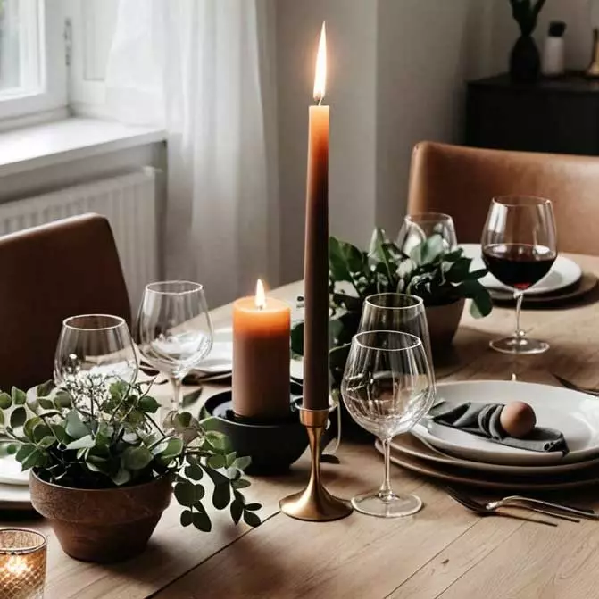 Antiikkikynttilä 30 cm, kaakao 2 pr/pkt - Antiikkikynttilät - 1401026-4 - 1