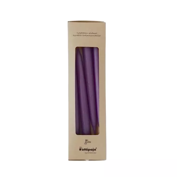 Antiikkikynttilä 30 cm, luumu 2 pr/pkt - Antiikkikynttilät - 1401024-4 - 1