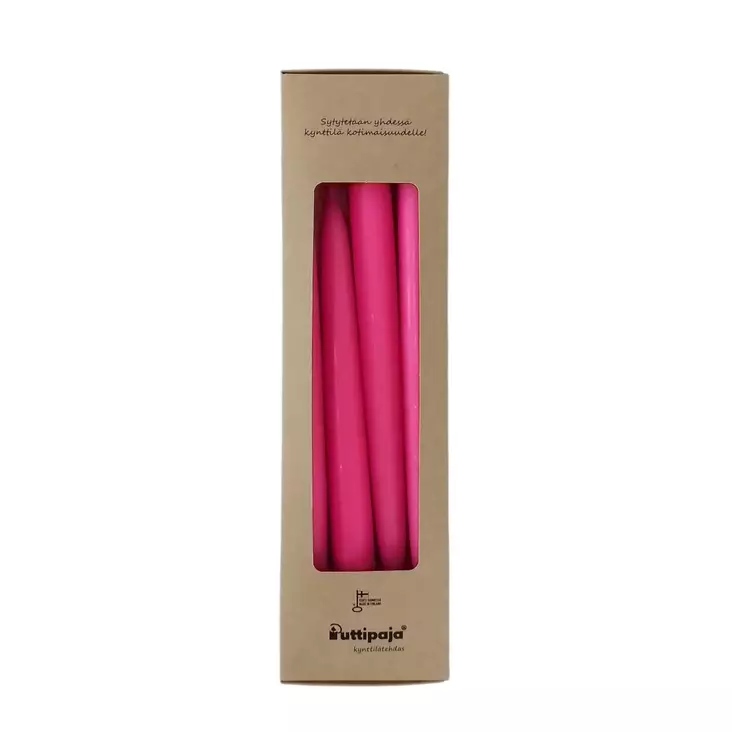 Antiikkikynttilä, vadelma 2 paria/pkt - Antiikkikynttilät - 1401062-4 - 1