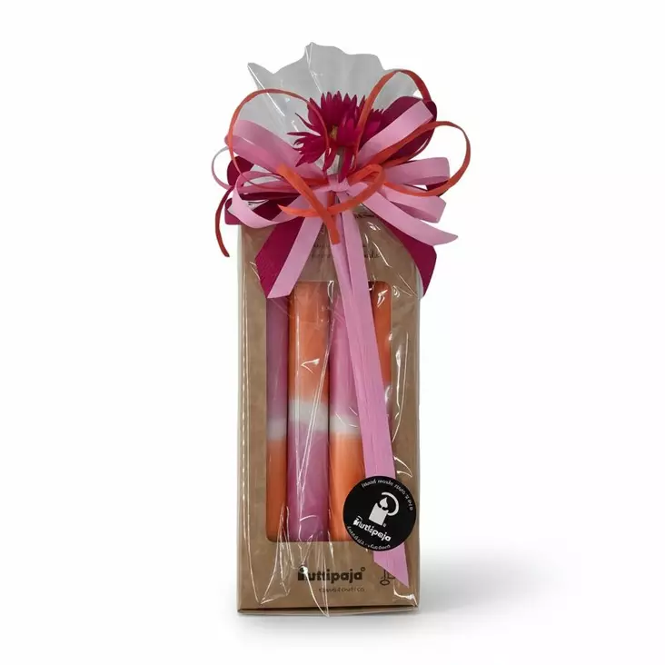 Dipdye-kruunu lahjapakkaus, pinkki/oranssi - Valmiit lahjapaketit - 7914013-3810-4 - 1