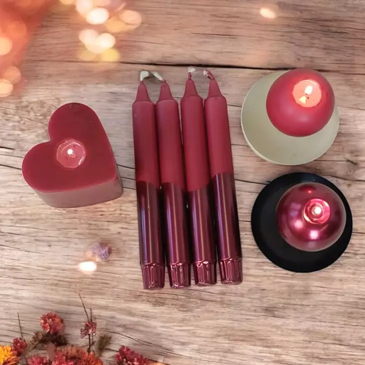 Juhlakruunut, viini 4 kpl - Metallihohtokruunut - 14913-1313-4 - 1