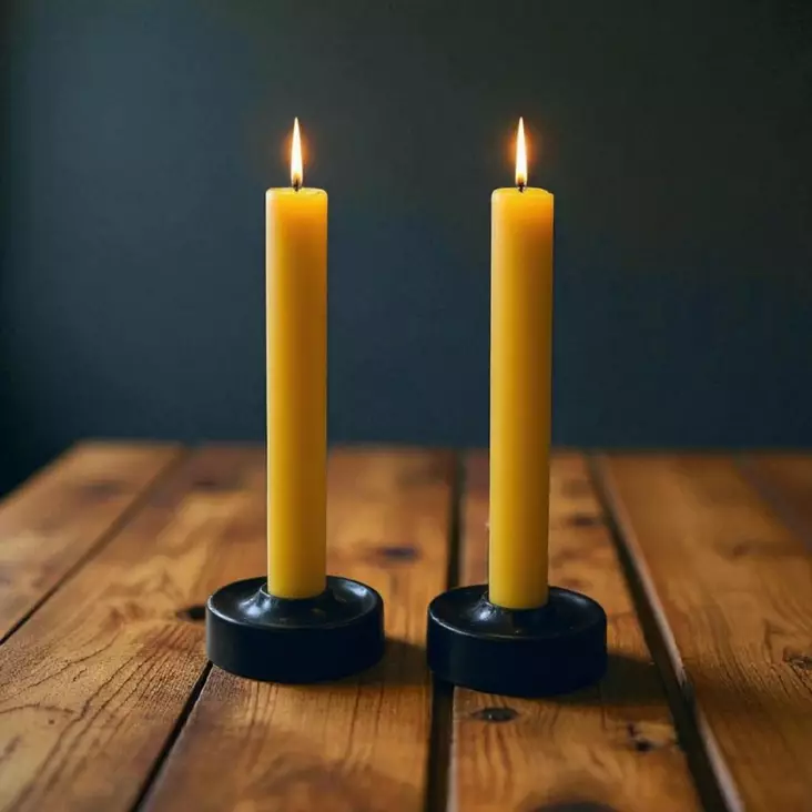 Läpivärjätty kruunuputti 34 cm, okra - Läpivärjätyt kruunuputit - 1500804 - 1