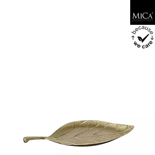 Lehti kynttilänalunen 30x15,5x2 cm - Metalliset kynttilänaluset - 40-1137524 - 1