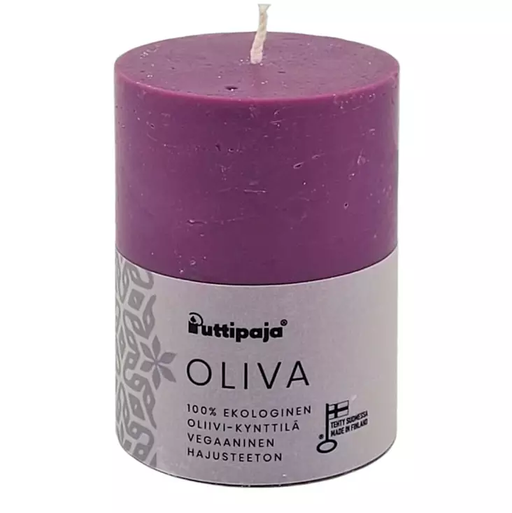 Oliva-kynttilä, luumu 7x10 cm - Oliva-oliivikynttilät - 2710424 - 1