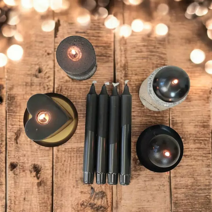 Juhlakruunu, musta, 4 kpl - Metallihohtokruunut - 14913-3030-4 - 1