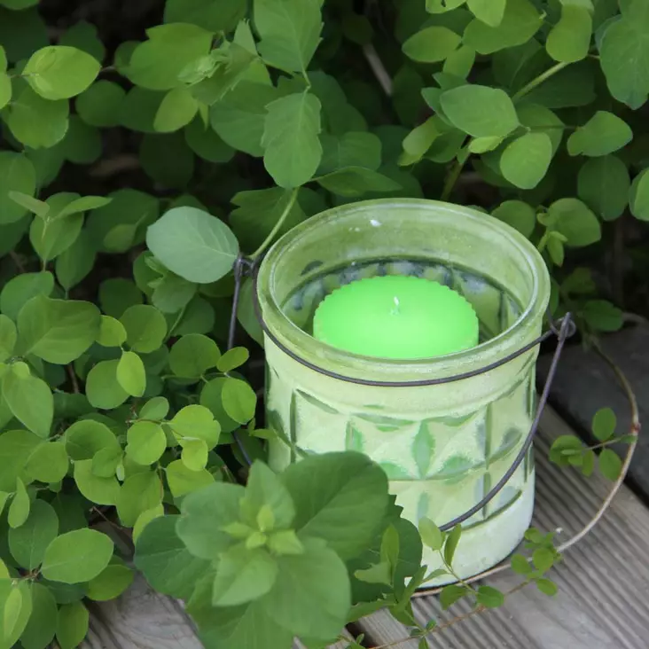 Saga-lasilyhty lime/ vaaleanvihreä - Lasilyhdyt ja hurrikaanit - 39184 - 1