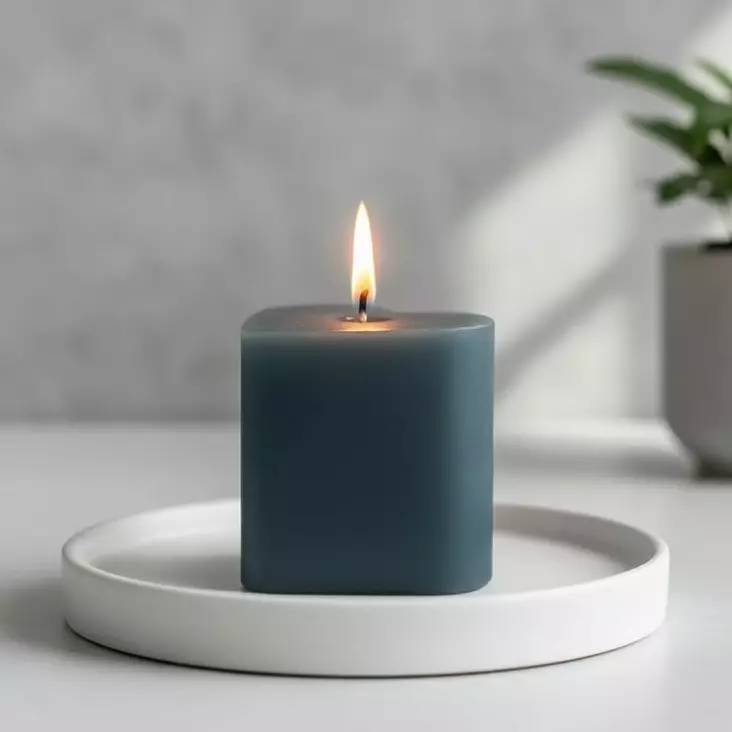 Sydänkynttilä, savunsininen - Sydänkynttilät - 1410884 - 1