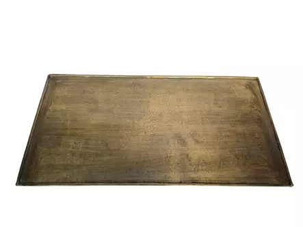 Neliskulmainen messinki tarjotin 60x30 cm - Metalliset kynttilänaluset - 4098735 - 2