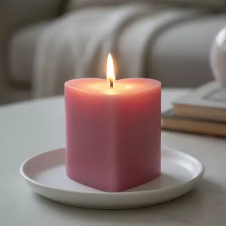 Sydänkynttilä, vanha roosa - Sydänkynttilät - 1410885 - 1