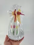 Siirtokuvakynttilä "Tulppaanit" lahjapakkaus - Valmiit lahjapaketit - 792711215 - 2