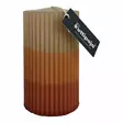 Dip dye raidallinen vekkikynttilä Okra – oranssi – terra - Dip dye -raitakynttilät - 14704v-041055 - 3