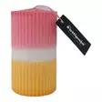 Dip dye vekkikynttilä raparperi, keltainen 12 cm - Dip dye -raitakynttilät - 14604V-0705 - 2