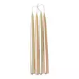 Helmiäishohtoinen antiikkikynttilä 30cm, 2 paria/pkt, vaaleankeltainen & keltainen - Antiikkikynttilät - 19010-0305 - 2
