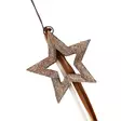 Tähtikoriste kerma/ruskea - Joulukoristeet - 544005 - 2
