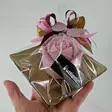 Vanha roosa soijaruusukynttilä kultaisella alustalla - Valmiit lahjapaketit - 792806085 - 6