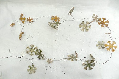 Köynnös, tuohilumihiutaleet 120 cm - Ripustettavat koristeet - 358945 - 1