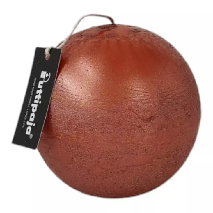 Metallihohtopallo 10 cm, terra - Metallihohtokynttilät - 1950455 - 1