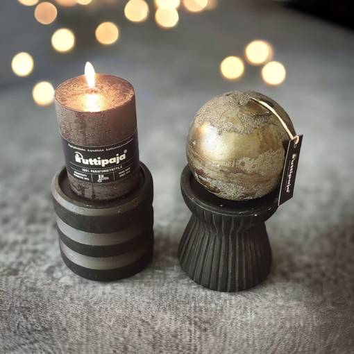 Indiana kynttilänjalka, tiimalasi - Kynttilänjalat pöytäkynttilöille - 409027-1144655 - 1