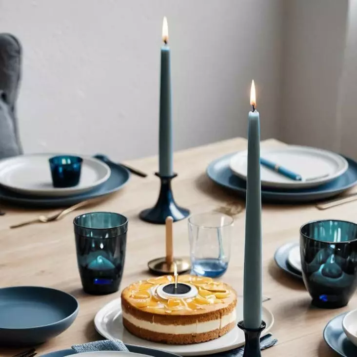 Antiikkikynttilä 30 cm, sumu - Antiikkikynttilät - 1401035 - 1