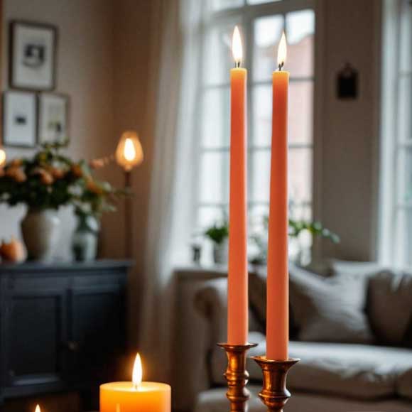 Antiikkikynttilä 30 cm, terra - Antiikkikynttilät - 1401055 - 1