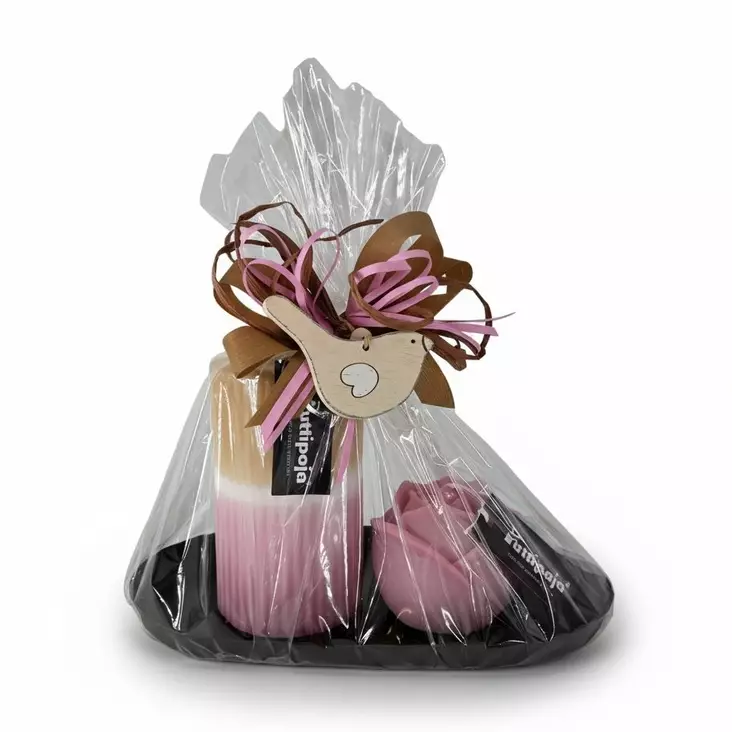 Dipdye-ruusu lahjapakkaus okra-vanharoosa - Valmiit lahjapaketit - 7914604V-0485 - 1