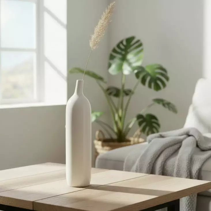 Kalebas-maljakko, valkoinen - Maljakot - 420575 - 1