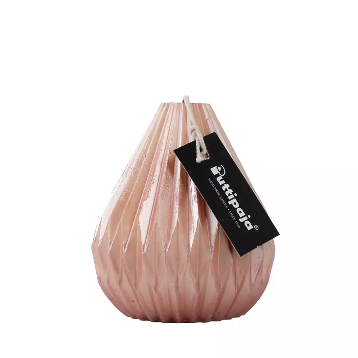 Metallihohtopisara, vanha roosa - Metallihohtokynttilät - 19550585 - 1