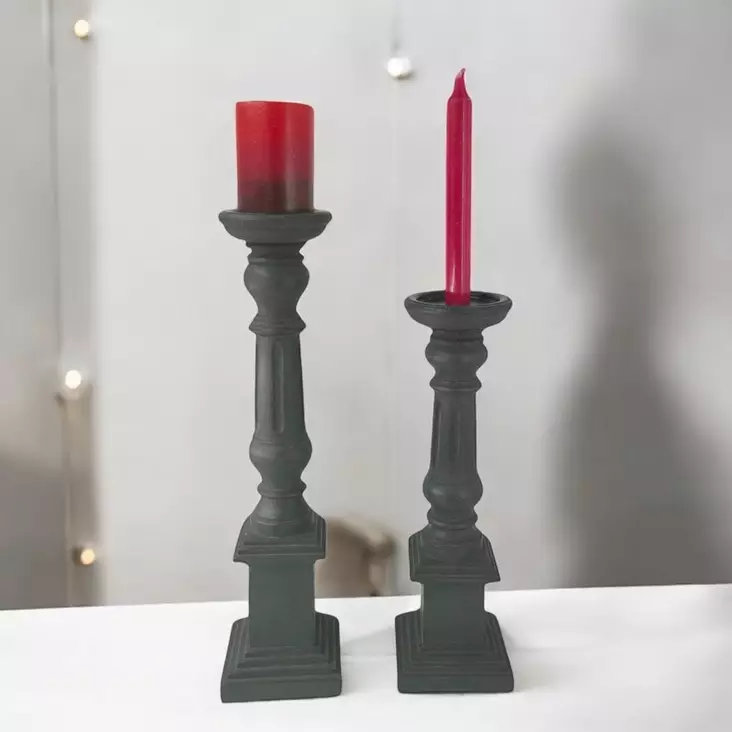 Pylväs kynttilänjalka puuta - Kynttilänjalat pöytäkynttilöille - 4094625 - 1