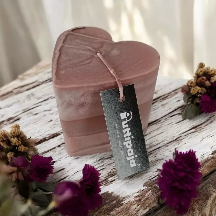 Tervakynttilä Sydän, ruskea - Tervakynttilät - 1210825 - 1