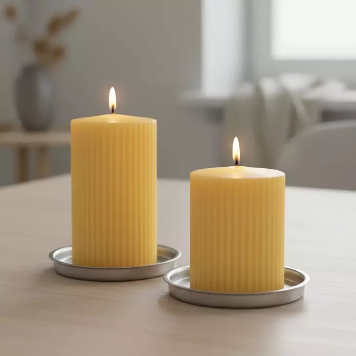 Vekkikynttilä, keltainen - Vekkikynttilät - 14603V-05 - 1