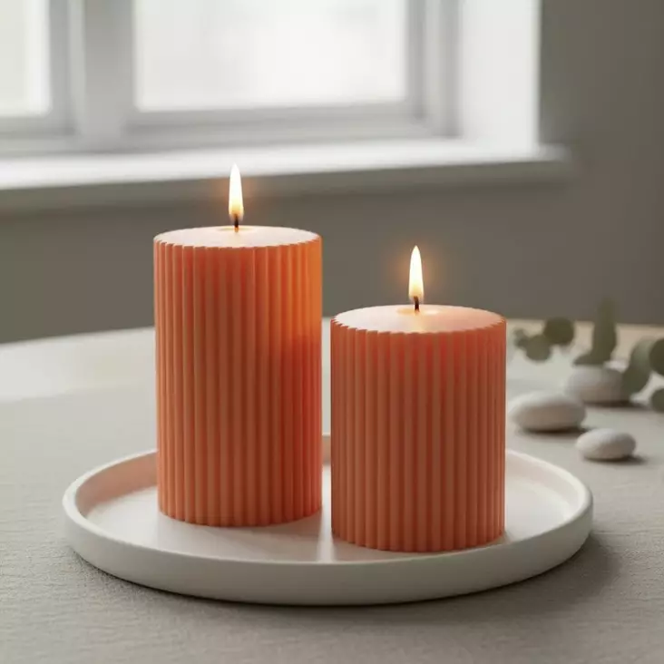 Vekkikynttilä, terra - Vekkikynttilät - 14603V-55 - 1