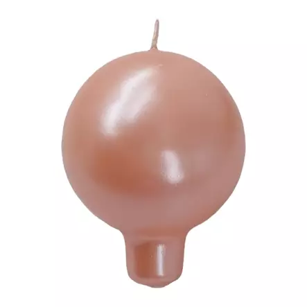 Helmiäishohto pallokynttilä, aprikoosi, 2 kpl/pkt - Metallihohtokynttilät - 1902006 - 2