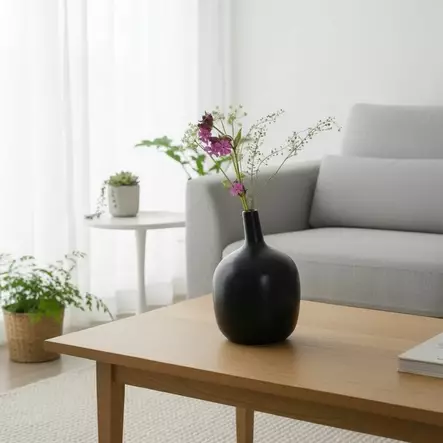 Kalebas-maljakko, musta - Maljakot - 420576 - 1