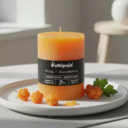 Läpivärjätty tuoksukynttilä 10cm, Hilla - Tuoksukynttilät - 2000496 - 1