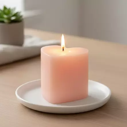 Sydänkynttilä, aprikoosi - Sydänkynttilät - 1410806 - 1