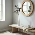 Tiheä marjaoksa lehdellä, viini, 75 cm - Tekokukat - 36397-006 - 4