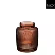 Hylke ruskea lasivaasi 18x15 cm - Lasilyhdyt ja hurrikaanit - 39-1144946 - 3