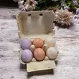 Munakynttilät, 6 kpl, Kaakao-laventelilajitelma - Pääsiäiskynttilät - 14016MR-6-26 - 4