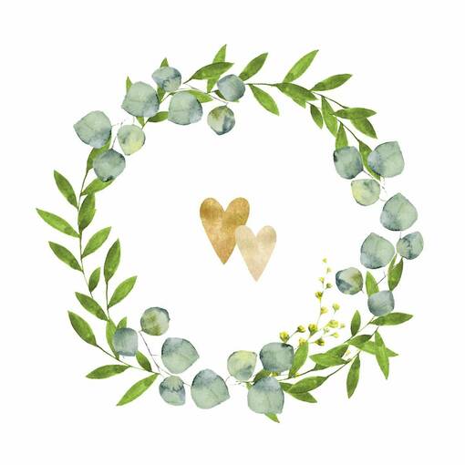 Servietti Two Hearts 33x33 cm - Servietit - 9140-1401056 - 1