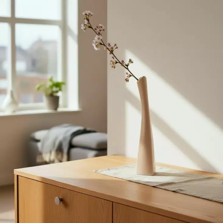 Kapea maljakko, puuteri - Maljakot - 42228-06 - 1